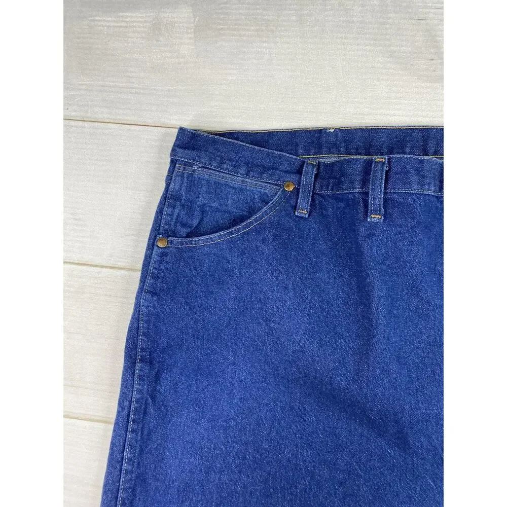 Wrangler 13mwzxs Jeans 54x32 Cowboy Cut Dark Wash Western Ranch Rodeo Work Y2K